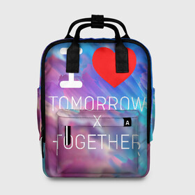 Женский рюкзак 3D с принтом TOMORROW X TOGETHER в городе Новоалтайск, 100% полиэстер | лямки с регулируемой длиной, сверху ручки, чтобы рюкзак нести как сумку. Основное отделение закрывается на молнию, как и внешний карман. Внутри два дополнительных кармана, один из которых закрывается на молнию. По бокам два дополнительных кармашка, куда поместится маленькая бутылочка
 | beomgyu | hueningkai | k pop | korean | kpop | soobin | taehyun | tomorrow x together | txt | yeonjun | бомгю | ёнджун | корея | поп | субин | техен | тэхён | хюнин кай