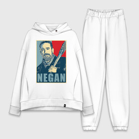 Женский костюм хлопок Oversize с принтом Negan Hope в городе Новоалтайск,  |  | dead | death | lucille | negan | rick | the walking dead | zombie | граймс | дерил | дэрил | зомби | люсиль | мертвецы | мишон | ниган | рик | спасители | ходячие | шепчущиеся
