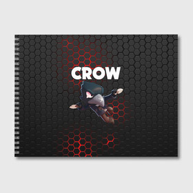 Альбом для рисования с принтом BRAWL STARS CROW в городе Новоалтайск, 100% бумага
 | матовая бумага, плотность 200 мг. | Тематика изображения на принте: brawl stars | bull | colt | crow | leon | stars | берли | бо | брок | ворон | джесси | динамайк | дэррил | кольт | леон | мортис | нита | пайпер | пенни | поко | пэм | рикошет | спайк | фрэнк | шелли | эль примо
