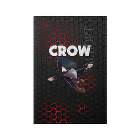 Обложка для паспорта матовая кожа BRAWL STARS CROW: в городе Новоалтайск, натуральная матовая кожа | размер 19,3 х 13,7 см; прозрачные пластиковые крепления | brawl stars | bull | colt | crow | leon | stars | берли | бо | брок | ворон | джесси | динамайк | дэррил | кольт | леон | мортис | нита | пайпер | пенни | поко | пэм | рикошет | спайк | фрэнк | шелли | эль примо