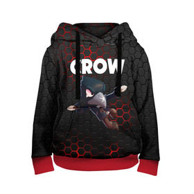 Детская толстовка 3D с принтом BRAWL STARS CROW в городе Новоалтайск, 100% полиэстер | двухслойный капюшон со шнурком для регулировки, мягкие манжеты на рукавах и по низу толстовки, спереди карман-кенгуру с мягким внутренним слоем | Тематика изображения на принте: brawl stars | bull | colt | crow | leon | stars | берли | бо | брок | ворон | джесси | динамайк | дэррил | кольт | леон | мортис | нита | пайпер | пенни | поко | пэм | рикошет | спайк | фрэнк | шелли | эль примо