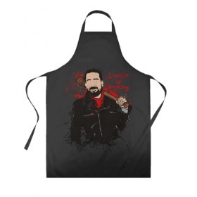 Фартук 3D с принтом Negan в городе Новоалтайск, 100% полиэстер | общий размер — 65 х 85 см, ширина нагрудника — 26 см, горловина — 53 см, длина завязок — 54 см, общий обхват в поясе — 173 см. Принт на завязках и на горловине наносится с двух сторон, на основной части фартука — только с внешней стороны | dead | death | lucille | negan | rick | the walking dead | zombie | граймс | дерил | дэрил | зомби | люсиль | мертвецы | мишон | ниган | рик | спасители | ходячие | шепчущиеся