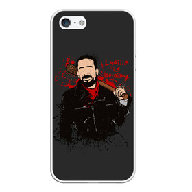 Чехол для iPhone 5/5S матовый с принтом Negan в городе Новоалтайск, Силикон | Область печати: задняя сторона чехла, без боковых панелей | dead | death | lucille | negan | rick | the walking dead | zombie | граймс | дерил | дэрил | зомби | люсиль | мертвецы | мишон | ниган | рик | спасители | ходячие | шепчущиеся
