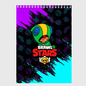 Скетчбук с принтом BRAWL STARS LEON в городе Новоалтайск, 100% бумага
 | 48 листов, плотность листов — 100 г/м2, плотность картонной обложки — 250 г/м2. Листы скреплены сверху удобной пружинной спиралью | brawl stars | bull | colt | crow | leon | stars | берли | бо | брок | ворон | джесси | динамайк | дэррил | кольт | леон | мортис | нита | пайпер | пенни | поко | пэм | рикошет | спайк | фрэнк | шелли | эль примо