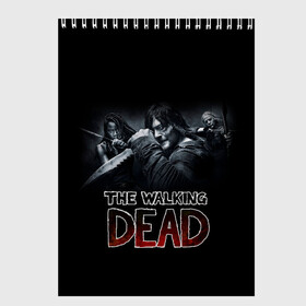 Скетчбук с принтом TWD в городе Новоалтайск, 100% бумага
 | 48 листов, плотность листов — 100 г/м2, плотность картонной обложки — 250 г/м2. Листы скреплены сверху удобной пружинной спиралью | 10 сезон | amc | deryl dixon | fox | the walking dead | walking dead | дерил диксон | сериал | ходячие | ходячие мертвецы