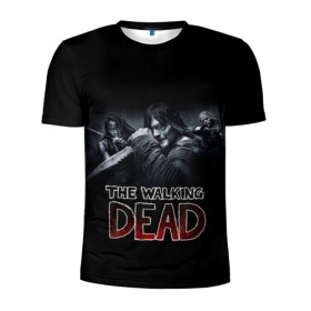 Мужская футболка 3D спортивная с принтом TWD в городе Новоалтайск, 100% полиэстер с улучшенными характеристиками | приталенный силуэт, круглая горловина, широкие плечи, сужается к линии бедра | 10 сезон | amc | deryl dixon | fox | the walking dead | walking dead | дерил диксон | сериал | ходячие | ходячие мертвецы