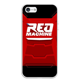 Чехол для iPhone 5/5S матовый с принтом Red Machine в городе Новоалтайск, Силикон | Область печати: задняя сторона чехла, без боковых панелей | Тематика изображения на принте: hockey | red | russia | team | красная | машина | россия | сборная | хоккей