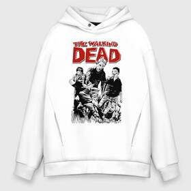 Мужское худи Oversize хлопок с принтом TWD в городе Новоалтайск, френч-терри — 70% хлопок, 30% полиэстер. Мягкий теплый начес внутри —100% хлопок | боковые карманы, эластичные манжеты и нижняя кромка, капюшон на магнитной кнопке | 10 сезон | amc | deryl dixon | fox | the walking dead | walking dead | дерил диксон | сериал | ходячие | ходячие мертвецы