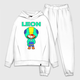 Мужской костюм хлопок OVERSIZE с принтом Brawl Stars LEON в городе Новоалтайск,  |  | brawl | brawl stars | crow | leon | stars | бравл | бравл старс | браво старс | игра | компьютерная | кров | леон | онлайн | старс