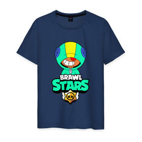 Мужская футболка хлопок с принтом Brawl Stars LEON в городе Новоалтайск, 100% хлопок | прямой крой, круглый вырез горловины, длина до линии бедер, слегка спущенное плечо. | brawl | brawl stars | crow | leon | stars | бравл | бравл старс | браво старс | игра | компьютерная | кров | леон | онлайн | старс