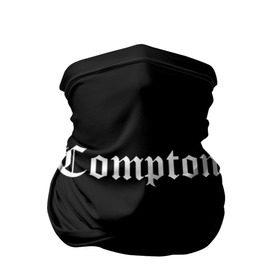 Бандана-труба 3D с принтом COMPTON в городе Новоалтайск, 100% полиэстер, ткань с особыми свойствами — Activecool | плотность 150‒180 г/м2; хорошо тянется, но сохраняет форму | compton | dj yella | dr. dre | eazy e | ice cube | mc ren | n.w.a | nwa | straight outta compton | west side | западная сторона | комптон