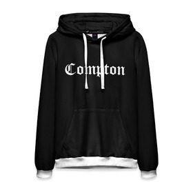 Мужская толстовка 3D с принтом COMPTON в городе Новоалтайск, 100% полиэстер | двухслойный капюшон со шнурком для регулировки, мягкие манжеты на рукавах и по низу толстовки, спереди карман-кенгуру с мягким внутренним слоем. | compton | dj yella | dr. dre | eazy e | ice cube | mc ren | n.w.a | nwa | straight outta compton | west side | западная сторона | комптон