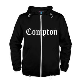 Мужская ветровка 3D с принтом COMPTON в городе Новоалтайск, 100% полиэстер | подол и капюшон оформлены резинкой с фиксаторами, два кармана без застежек по бокам, один потайной карман на груди | compton | dj yella | dr. dre | eazy e | ice cube | mc ren | n.w.a | nwa | straight outta compton | west side | западная сторона | комптон