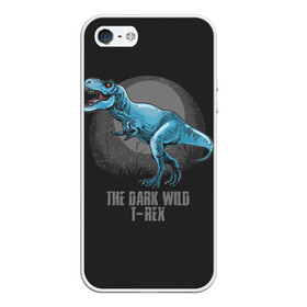 Чехол для iPhone 5/5S матовый с принтом Dinosaur t-rex в городе Новоалтайск, Силикон | Область печати: задняя сторона чехла, без боковых панелей | Тематика изображения на принте: art | dino | dinos | dinosaur | raptor | style | trex | velociraptor | арт | динозавр | мир юрского периода | ти рекс | ящер