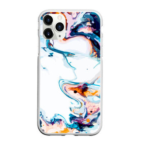 Чехол для iPhone 11 Pro Max матовый с принтом Брызги красок в городе Новоалтайск, Силикон |  | texture | абстракция | акварель | волны | граффити | краски | линии | текстура | уличный стиль | яркая