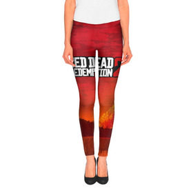 Леггинсы 3D с принтом RED DEAD REDEMPTION 2 в городе Новоалтайск, 80% полиэстер, 20% эластан | Эластичный пояс, зауженные к низу, низкая посадка | arthur morgan | cowboy | online | red dead online | red dead redemption 2 | rockstar games | wild west | артур морган | бандит | вестерн | винтовка | дикий запад | ковбой | рокстар