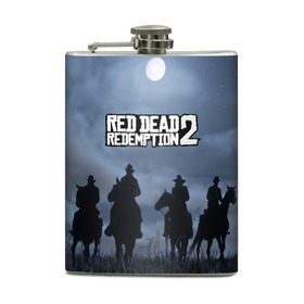 Фляга с принтом RED DEAD REDEMPTION в городе Новоалтайск, металлический корпус | емкость 0,22 л, размер 125 х 94 мм. Виниловая наклейка запечатывается полностью | arthur morgan | cowboy | online | red dead online | red dead redemption 2 | rockstar games | wild west | артур морган | бандит | вестерн | винтовка | дикий запад | ковбой | рокстар