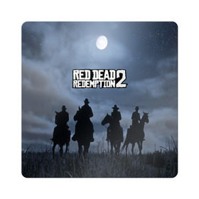 Магнит виниловый Квадрат с принтом RED DEAD REDEMPTION в городе Новоалтайск, полимерный материал с магнитным слоем | размер 9*9 см, закругленные углы | Тематика изображения на принте: arthur morgan | cowboy | online | red dead online | red dead redemption 2 | rockstar games | wild west | артур морган | бандит | вестерн | винтовка | дикий запад | ковбой | рокстар