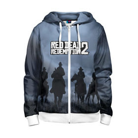Детская толстовка 3D на молнии с принтом RED DEAD REDEMPTION в городе Новоалтайск, 100% полиэстер |  манжеты и пояс оформлены широкой мягкой резинкой, двухслойный капюшон со шнурком для регулировки, спереди карманы и застежка-молния
 | Тематика изображения на принте: arthur morgan | cowboy | online | red dead online | red dead redemption 2 | rockstar games | wild west | артур морган | бандит | вестерн | винтовка | дикий запад | ковбой | рокстар