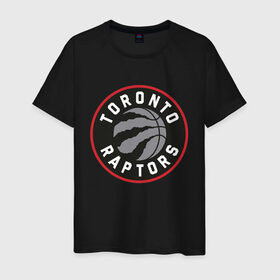 Мужская футболка хлопок с принтом Toronto Raptors Logo в городе Новоалтайск, 100% хлопок | прямой крой, круглый вырез горловины, длина до линии бедер, слегка спущенное плечо. | nba | raptors | toronto | toronto raptors | баскетбол | нба | рапторс | рэпторс | спорт | торонто | торонто рапторс | торонто рэпторс