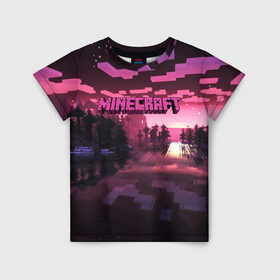 Детская футболка 3D с принтом MINECRAFT в городе Новоалтайск, 100% гипоаллергенный полиэфир | прямой крой, круглый вырез горловины, длина до линии бедер, чуть спущенное плечо, ткань немного тянется | craft | creeper | dungeon | dungeons | earth | game | logo | mine | minecraft | mobile | online | дунгеонс | земля | зомби | игра | крипер | лого | майкрафт | майнкрафт | мобайл | онлайн | подземелье | подземелья