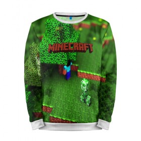 Мужской свитшот 3D с принтом MINECRAFT в городе Новоалтайск, 100% полиэстер с мягким внутренним слоем | круглый вырез горловины, мягкая резинка на манжетах и поясе, свободная посадка по фигуре | 