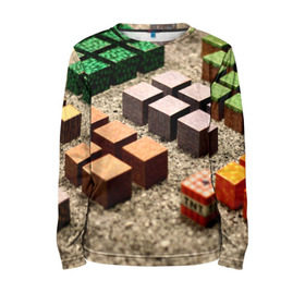 Детский лонгслив 3D с принтом MINECRAFT TNT в городе Новоалтайск, 100% полиэстер | длинные рукава, круглый вырез горловины, полуприлегающий силуэт
 | craft | creeper | dungeon | dungeons | earth | game | logo | mine | minecraft | mobile | online | дунгеонс | земля | зомби | игра | крипер | лого | майкрафт | майнкрафт | мобайл | онлайн | подземелье | подземелья