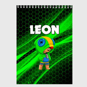 Скетчбук с принтом BRAWL STARS LEON в городе Новоалтайск, 100% бумага
 | 48 листов, плотность листов — 100 г/м2, плотность картонной обложки — 250 г/м2. Листы скреплены сверху удобной пружинной спиралью | brawl stars | bull | colt | crow | leon | stars | берли | бо | брок | ворон | джесси | динамайк | дэррил | кольт | леон | мортис | нита | пайпер | пенни | поко | пэм | рикошет | спайк | фрэнк | шелли | эль примо