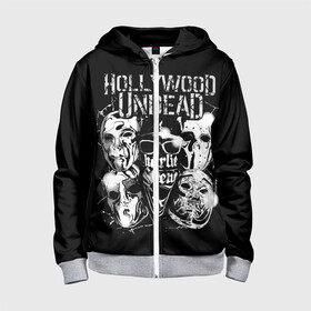 Детская толстовка 3D на молнии с принтом Hollywood Undead в городе Новоалтайск, 100% полиэстер |  манжеты и пояс оформлены широкой мягкой резинкой, двухслойный капюшон со шнурком для регулировки, спереди карманы и застежка-молния
 | charlie scene | danny | funny man | hollywood undead | hu | j dog | johnny 3 tears | голливудская нежить | голубь | голубь с гранатой | граната | ню метал | рэп метал | рэп рок