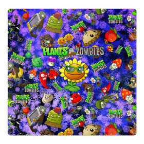 Магнитный плакат 3Х3 с принтом Plants vs Zombies в городе Новоалтайск, Полимерный материал с магнитным слоем | 9 деталей размером 9*9 см | Тематика изображения на принте: plant | zombies | зомби | растения | растения против зомби