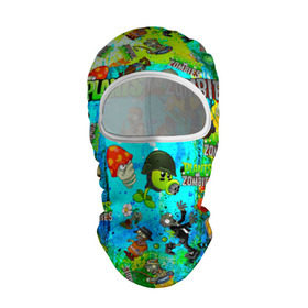 Балаклава 3D с принтом Plants vs Zombies в городе Новоалтайск, 100% полиэстер, ткань с особыми свойствами — Activecool | плотность 150–180 г/м2; хорошо тянется, но при этом сохраняет форму. Закрывает шею, вокруг отверстия для глаз кайма. Единый размер | Тематика изображения на принте: plant | zombies | зомби | растения | растения против зомби