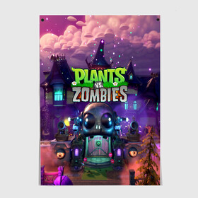 Постер с принтом PLANTS VS ZOMBIES в городе Новоалтайск, 100% бумага
 | бумага, плотность 150 мг. Матовая, но за счет высокого коэффициента гладкости имеет небольшой блеск и дает на свету блики, но в отличии от глянцевой бумаги не покрыта лаком | garden warfare | pl | plants | plants vs. zombies | plants vs. zombies: garden warfare | popcap | zombies | кактус | картошка | подсолнух | растения против зомби | сад