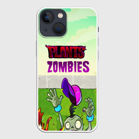 Чехол для iPhone 13 mini с принтом PLANTS VS ZOMBIES в городе Новоалтайск,  |  | Тематика изображения на принте: garden warfare | pl | plants | plants vs. zombies | plants vs. zombies: garden warfare | popcap | zombies | кактус | картошка | подсолнух | растения против зомби | сад