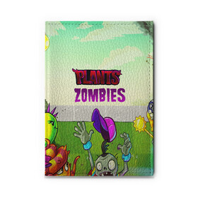 Обложка для автодокументов с принтом PLANTS VS ZOMBIES в городе Новоалтайск, натуральная кожа |  размер 19,9*13 см; внутри 4 больших “конверта” для документов и один маленький отдел — туда идеально встанут права | Тематика изображения на принте: garden warfare | pl | plants | plants vs. zombies | plants vs. zombies: garden warfare | popcap | zombies | кактус | картошка | подсолнух | растения против зомби | сад