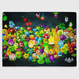 Плед 3D с принтом Plants vs. Zombies в городе Новоалтайск, 100% полиэстер | закругленные углы, все края обработаны. Ткань не мнется и не растягивается | garden warfare | pl | plants | plants vs. zombies | plants vs. zombies: garden warfare | popcap | zombies | кактус | картошка | подсолнух | растения против зомби | сад