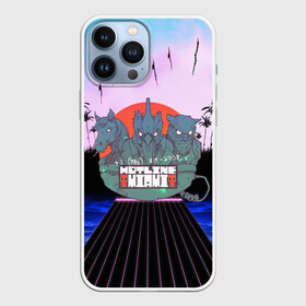 Чехол для iPhone 13 Pro Max с принтом HOTLINE MIAMI в городе Новоалтайск,  |  | Тематика изображения на принте: abstraction games | dennaton games | devolver digital | game | hotline miami | hotline miami 2: wrong number | retrowave | synthwave | мотель | мотель майами