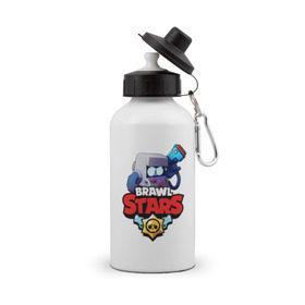 Бутылка спортивная с принтом BRAWL STARS 8-BIT в городе Новоалтайск, металл | емкость — 500 мл, в комплекте две пластиковые крышки и карабин для крепления | 8 bit | 8 бит. | 8bit | 8бит | android | brawl stars | colt | crow | games | leon | penny | poco | shelly | spike | wanted | брав | бравл старс | звезды | игры | мобильные игры | старс