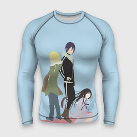 Мужской рашгард 3D с принтом Yato, Yukine  Hiyori в городе Новоалтайск,  |  | ghost | god of calamity | hiyori | iki | noragami | shinki | yato | yatogami | yukine | бездомный бог | бог бедствия | ики | призрак | секки | хиёри | шинки | юки | юкине | юкинэ | ято