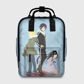 Женский рюкзак 3D с принтом Yato, Yukine & Hiyori в городе Новоалтайск, 100% полиэстер | лямки с регулируемой длиной, сверху ручки, чтобы рюкзак нести как сумку. Основное отделение закрывается на молнию, как и внешний карман. Внутри два дополнительных кармана, один из которых закрывается на молнию. По бокам два дополнительных кармашка, куда поместится маленькая бутылочка
 | ghost | god of calamity | hiyori | iki | noragami | shinki | yato | yatogami | yukine | бездомный бог | бог бедствия | ики | призрак | секки | хиёри | шинки | юки | юкине | юкинэ | ято