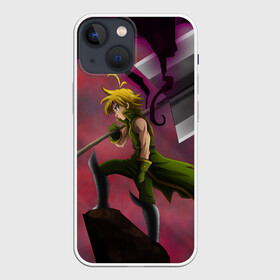 Чехол для iPhone 13 mini с принтом Meliodas с большим топором в городе Новоалтайск,  |  | deadly | dragon | meliodafu | meliodas | seven | sins | wrath | гнев | грехов | дракон | мелиодас | семь
