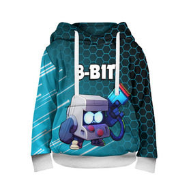 Детская толстовка 3D с принтом BRAWL STARS 8-BIT в городе Новоалтайск, 100% полиэстер | двухслойный капюшон со шнурком для регулировки, мягкие манжеты на рукавах и по низу толстовки, спереди карман-кенгуру с мягким внутренним слоем | 8 bit | 8 бит. | 8bit | 8бит | android | brawl stars | colt | crow | games | leon | penny | poco | shelly | spike | wanted | брав | бравл старс | звезды | игры | мобильные игры | старс