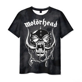 Мужская футболка 3D с принтом MOTORHEAD в городе Новоалтайск, 100% полиэфир | прямой крой, круглый вырез горловины, длина до линии бедер | england | motorhead | моторхед