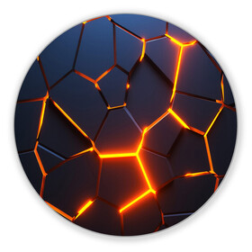Коврик для мышки круглый с принтом 3D ПЛИТЫ | NEON STEEL | НЕОНОВЫЕ ПЛИТЫ в городе Новоалтайск, резина и полиэстер | круглая форма, изображение наносится на всю лицевую часть | Тематика изображения на принте: 3d | abstraction | geometry | hexagon | neon | paints | stripes | texture | triangle | абстракция | брызги | геометрия | краски | неон | неоновый | соты | текстура