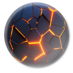 Значок с принтом 3D ПЛИТЫ | NEON STEEL | НЕОНОВЫЕ ПЛИТЫ в городе Новоалтайск,  металл | круглая форма, металлическая застежка в виде булавки | Тематика изображения на принте: 3d | abstraction | geometry | hexagon | neon | paints | stripes | texture | triangle | абстракция | брызги | геометрия | краски | неон | неоновый | соты | текстура