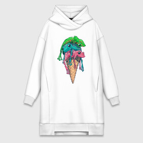 Платье-худи хлопок с принтом IceCream в городе Новоалтайск,  |  | cold | frog | frogs | horn | ice cream | summer | toad | winter | жаба | жабы | зима | картинка | картинки | лето | лягушка | лягушки | мороженное | мороженое | рожок | холодно