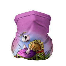 Бандана-труба 3D с принтом Plants vs. Zombies в городе Новоалтайск, 100% полиэстер, ткань с особыми свойствами — Activecool | плотность 150‒180 г/м2; хорошо тянется, но сохраняет форму | plants vs. zombies | зомби | игра | компьютерная игра | против | растения | растения против зомби