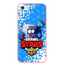Чехол для iPhone 5/5S матовый с принтом BRAWL STARS 8-BIT PIXEL в городе Новоалтайск, Силикон | Область печати: задняя сторона чехла, без боковых панелей | 8 bit | 8 бит. | 8bit | 8бит | android | brawl stars | colt | crow | games | leon | penny | poco | shelly | spike | wanted | брав | бравл старс | звезды | игры | мобильные игры | старс