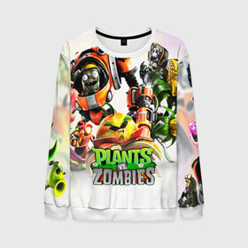 Мужской свитшот 3D с принтом Plants vs.Zombies в городе Новоалтайск, 100% полиэстер с мягким внутренним слоем | круглый вырез горловины, мягкая резинка на манжетах и поясе, свободная посадка по фигуре | Тематика изображения на принте: garden warfare | plants | plants vs. zombies | plants vs. zombies: garden warfare | popcap | zombies | кактус | картошка | подсолнух | растения против зомби | сад