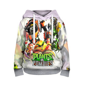 Детская толстовка 3D с принтом Plants vs.Zombies в городе Новоалтайск, 100% полиэстер | двухслойный капюшон со шнурком для регулировки, мягкие манжеты на рукавах и по низу толстовки, спереди карман-кенгуру с мягким внутренним слоем | garden warfare | plants | plants vs. zombies | plants vs. zombies: garden warfare | popcap | zombies | кактус | картошка | подсолнух | растения против зомби | сад