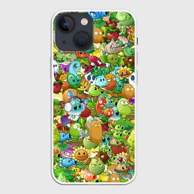 Чехол для iPhone 13 mini с принтом PLANTS VS ZOMBIES в городе Новоалтайск,  |  | game | gamer | pattern | plants vs zombies | sticker | зомби | игры | паттерн | растения | растения против зомби | стикеры